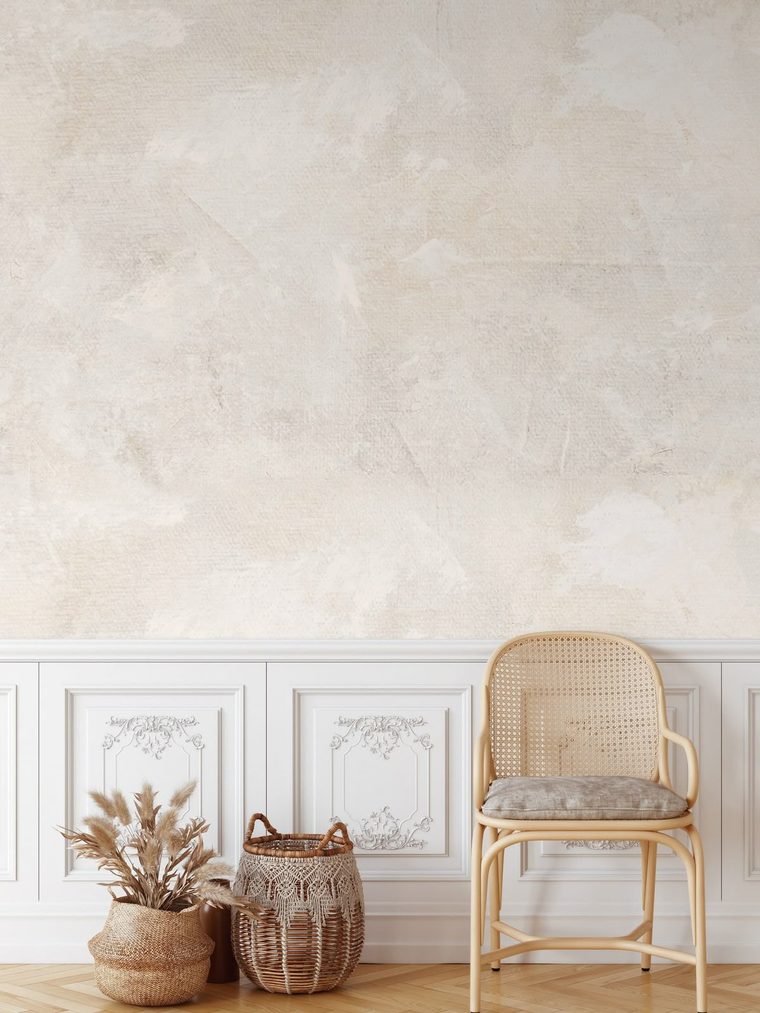 Custom Savannah plaster finish on a bespoke interior wall