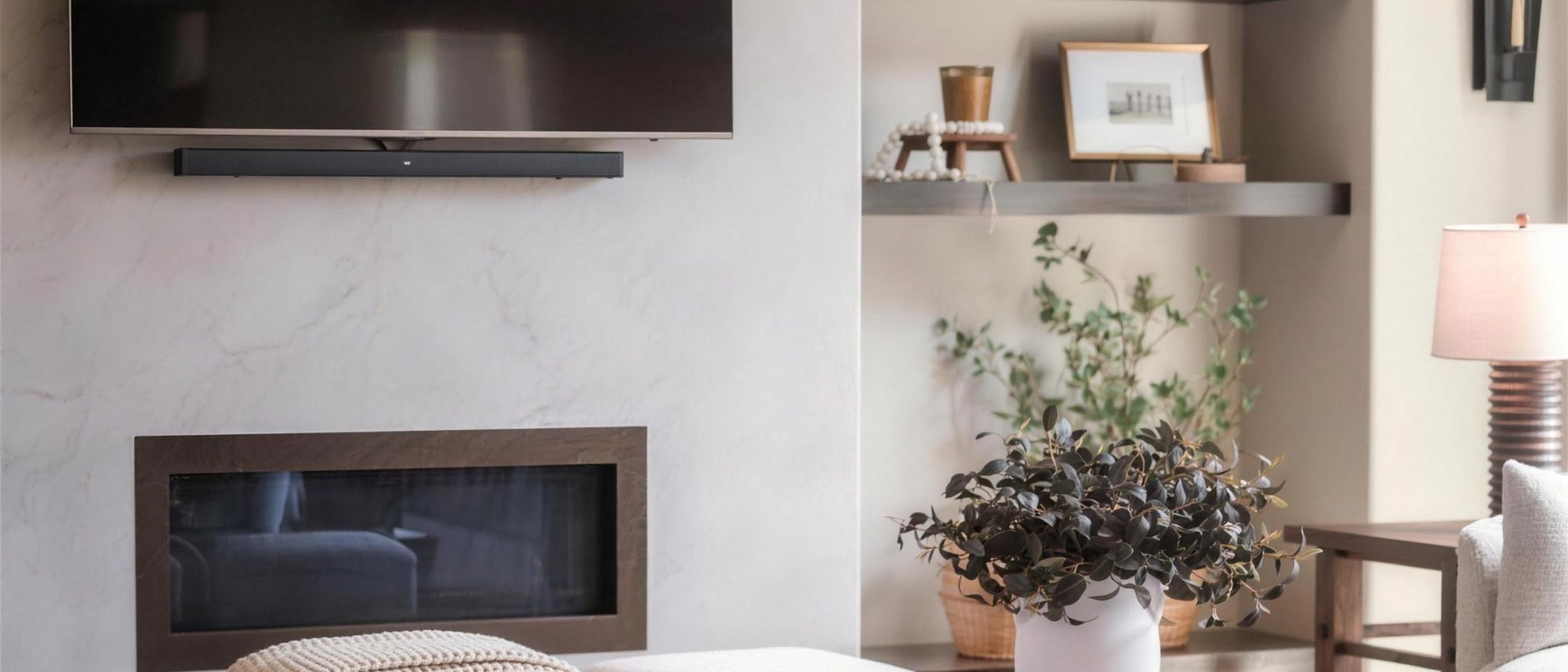 Limewash plaster wall with a soft, mottled matte patina