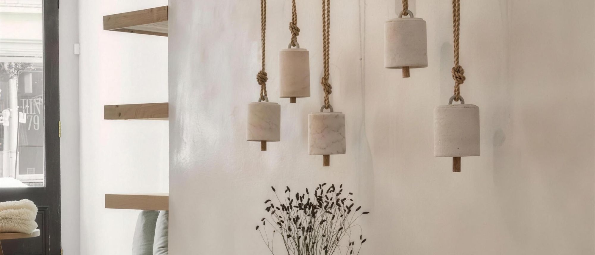 Roman clay plaster wall with a soft, cloud-like matte texture