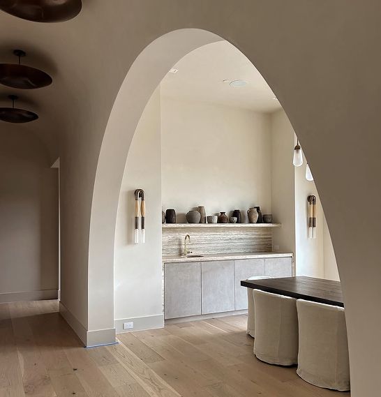 Plaster finish samples on display at the Koncept Plaster showroom.