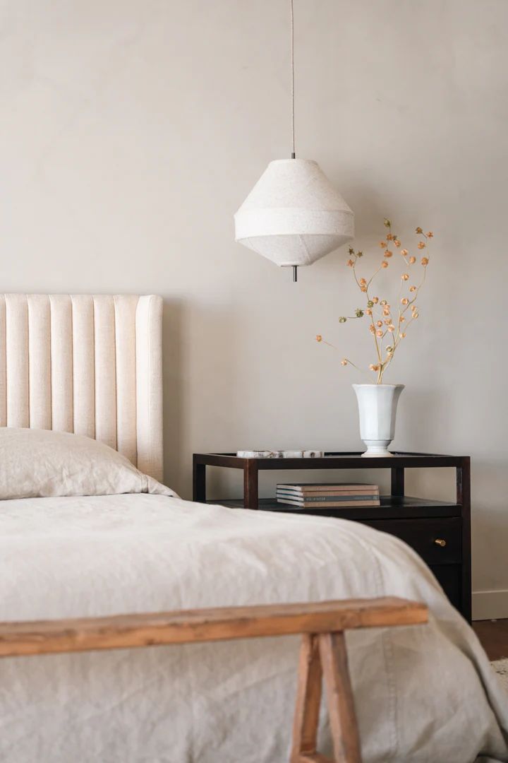American clay plaster wall in a warm, earthy tone