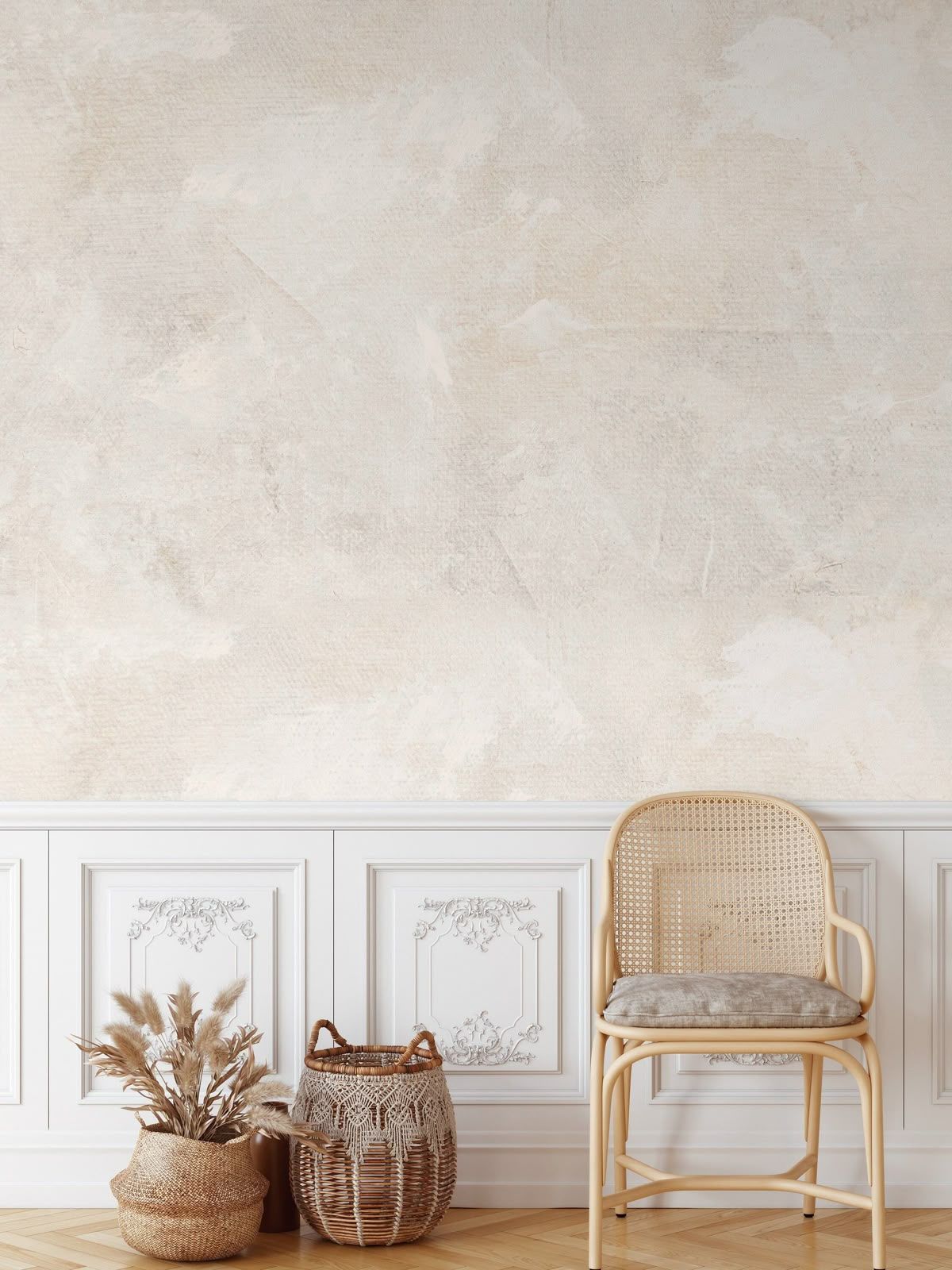 Savannah plaster finish with a custom, textured surface